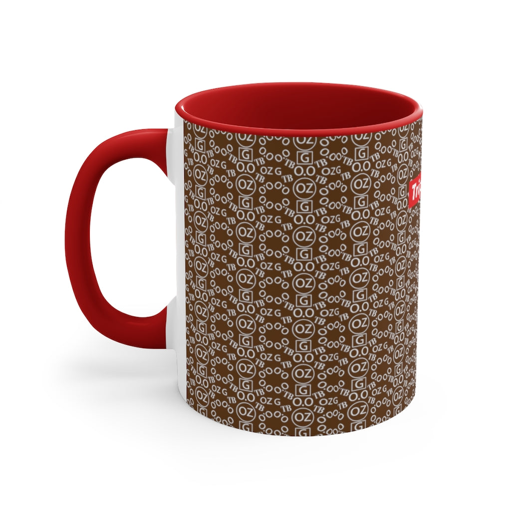 Brown Triple Beam Accent Mug