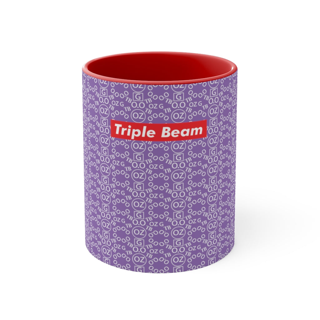 Light Purple Triple Beam Accent Mug