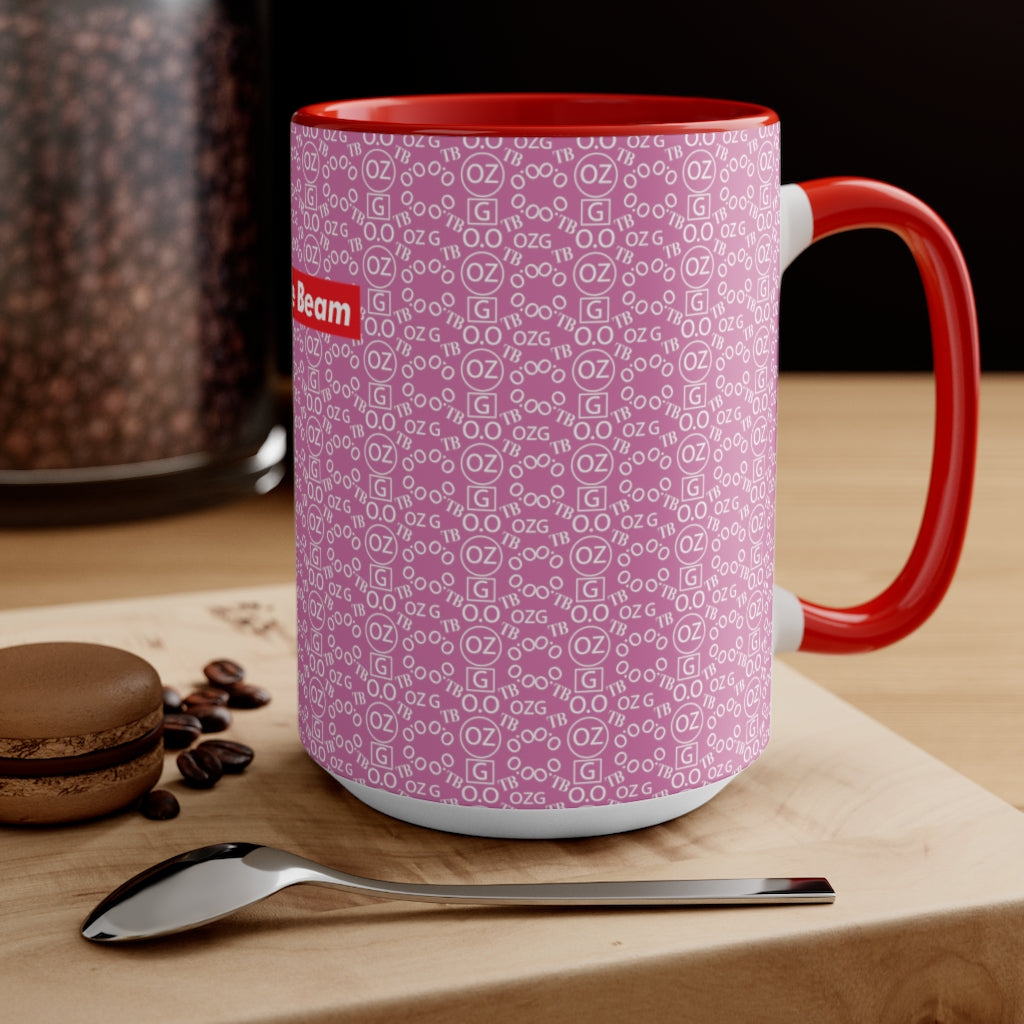 Light Pink Triple Beam Accent Mug