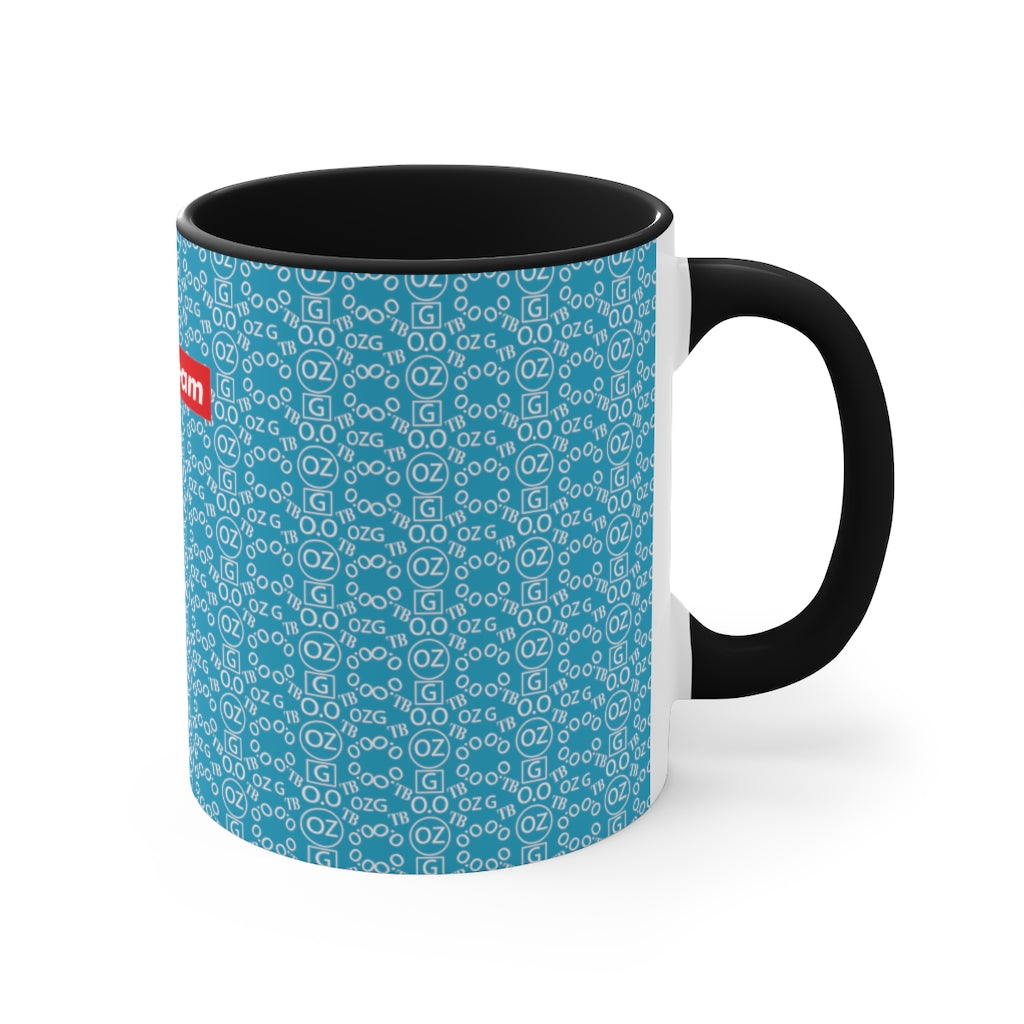 Turquoise Triple Beam Accent Mug