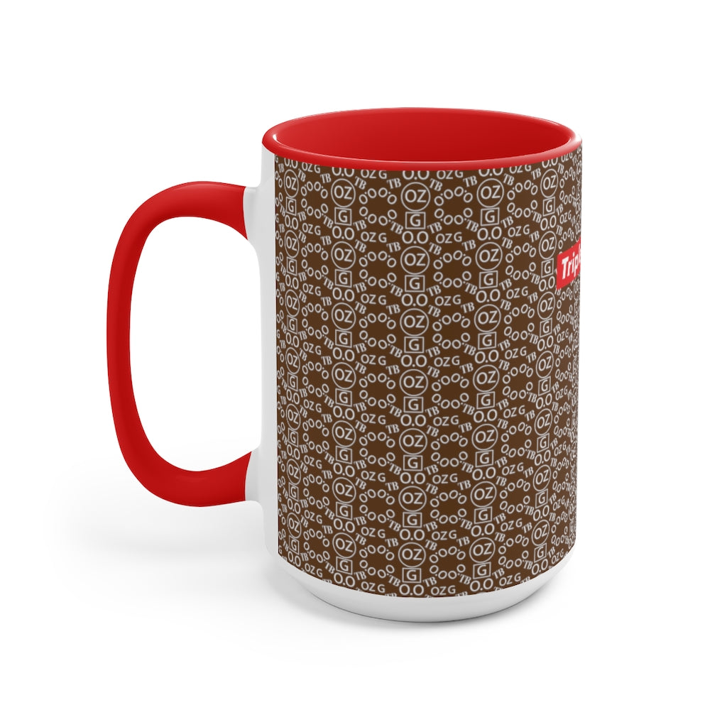 Brown Triple Beam Accent Mug