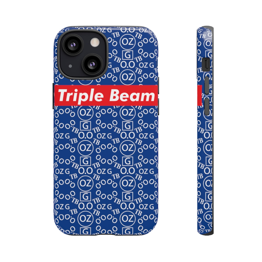 Dark Blue Triple Beam Tough Cases