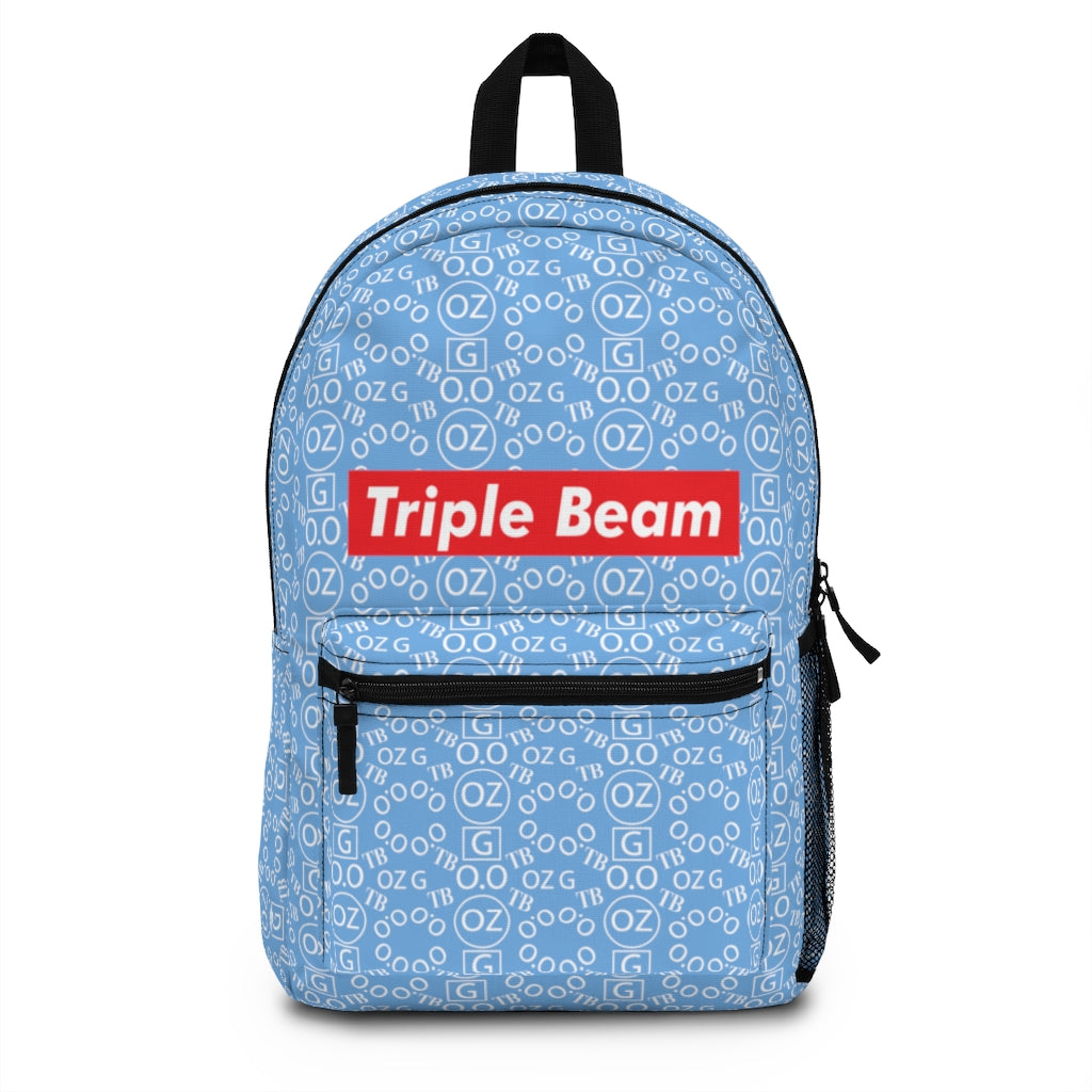 Light Blue Triple Beam Backpack