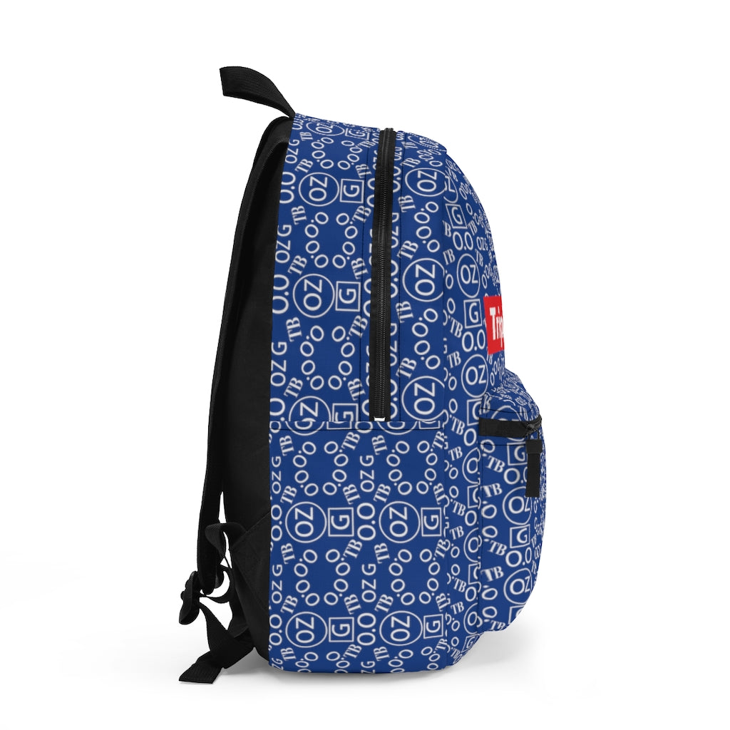 Dark Blue Triple Beam Backpack