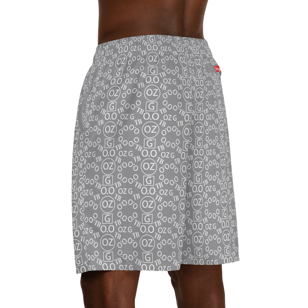 Grey Triple Beam Men's Jogger Shorts