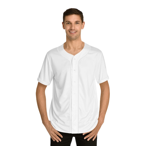 White Triple Beam Men's Baseball Jersey