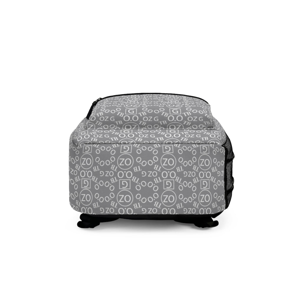 Grey Triple Beam Backpack