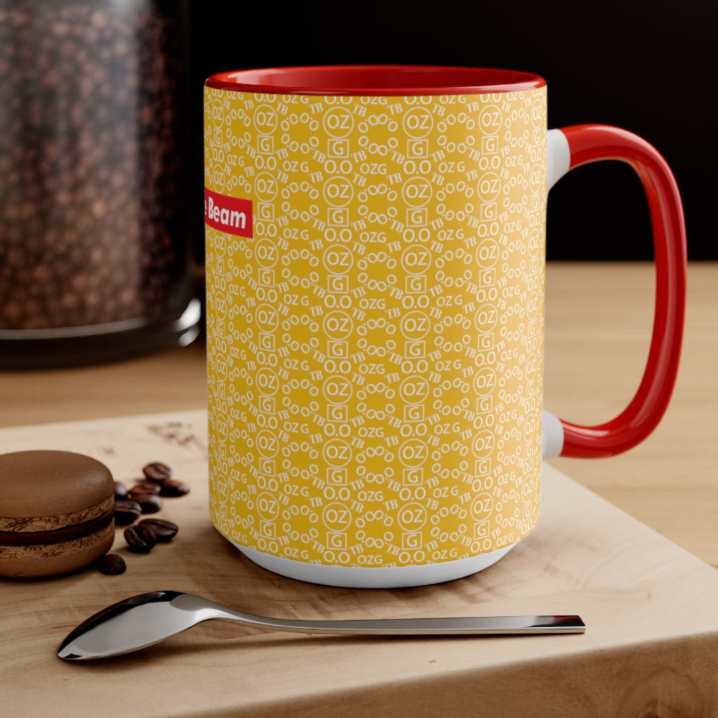 Yellow Triple Beam Accent Mug