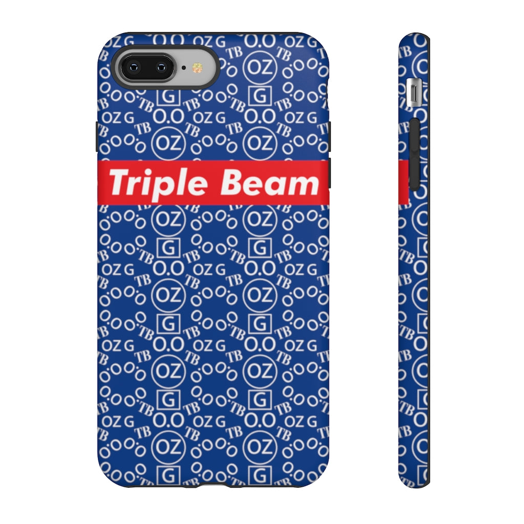 Dark Blue Triple Beam Tough Cases