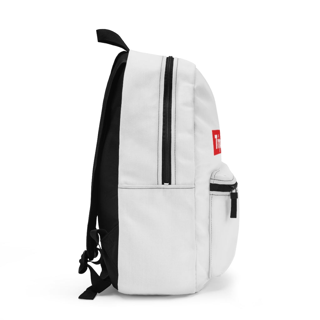 White Triple Beam Backpack