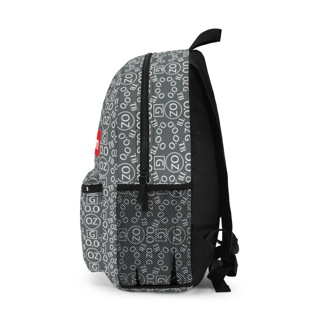 Dark Grey Triple Beam Backpack