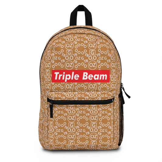 Light Brown Triple Beam Backpack