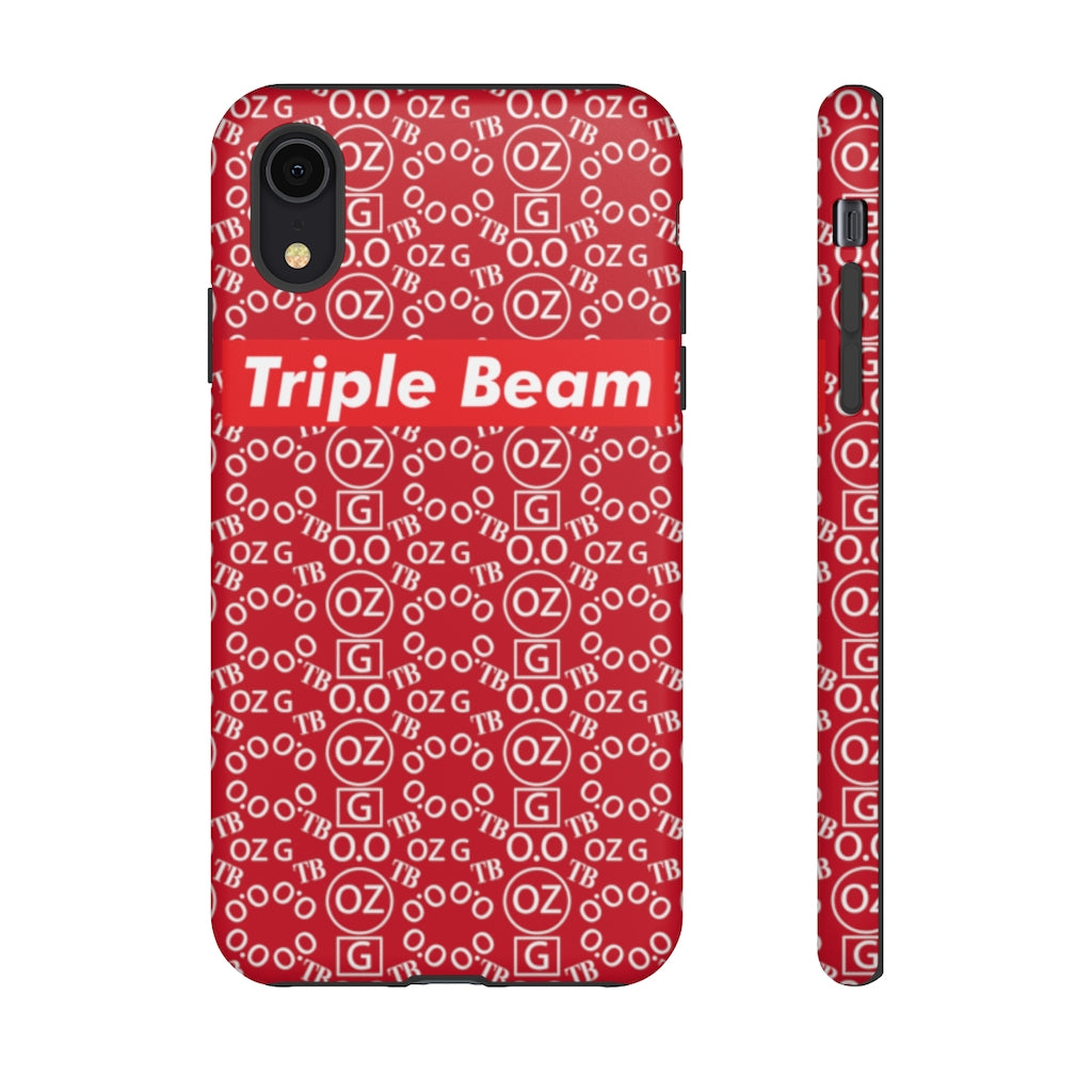 Dark Red Triple Beam Tough Cases