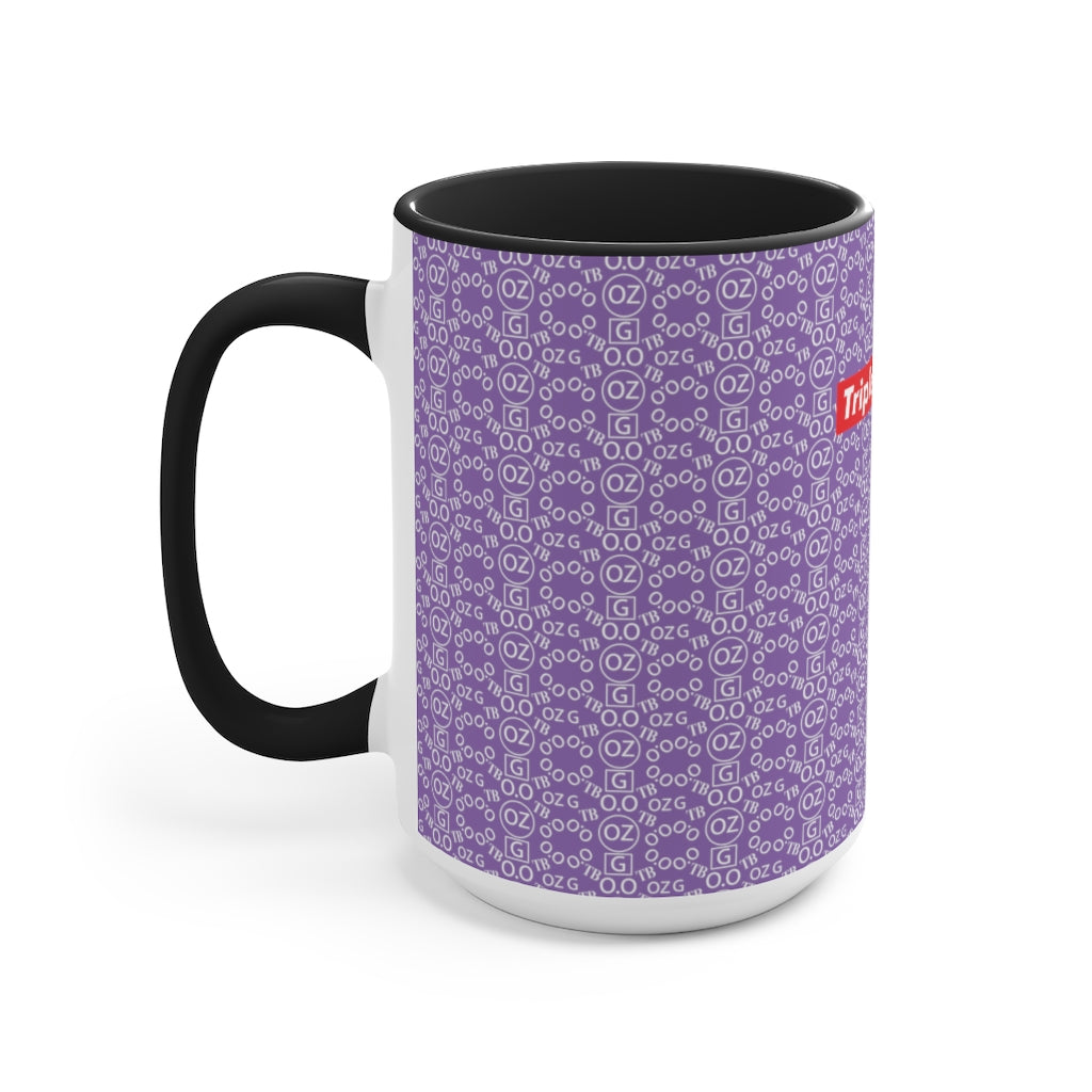 Light Purple Triple Beam Accent Mug