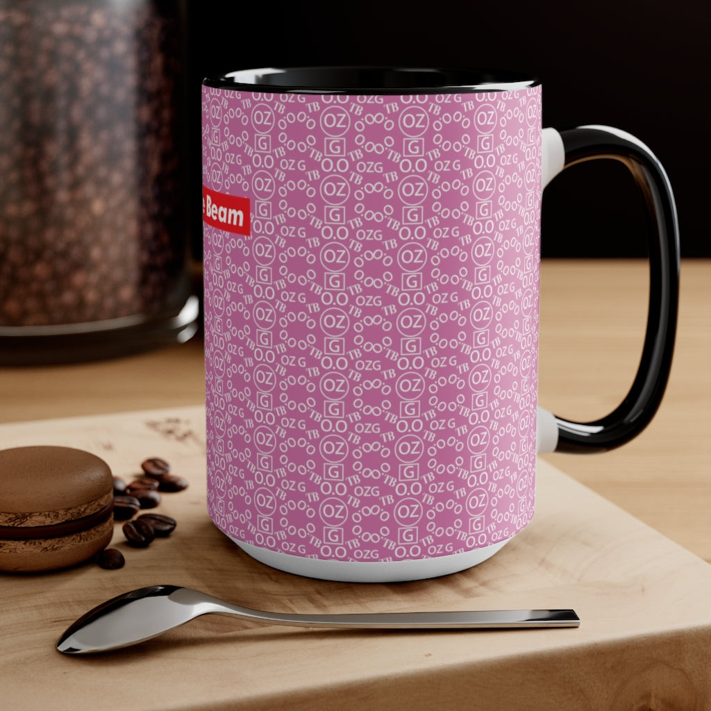 Light Pink Triple Beam Accent Mug