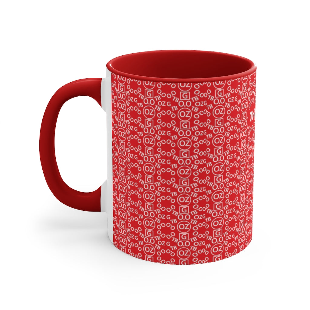 Red Triple Beam Accent Mug