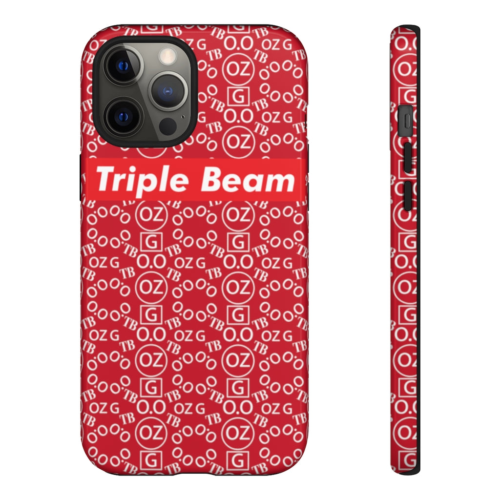 Dark Red Triple Beam Tough Cases