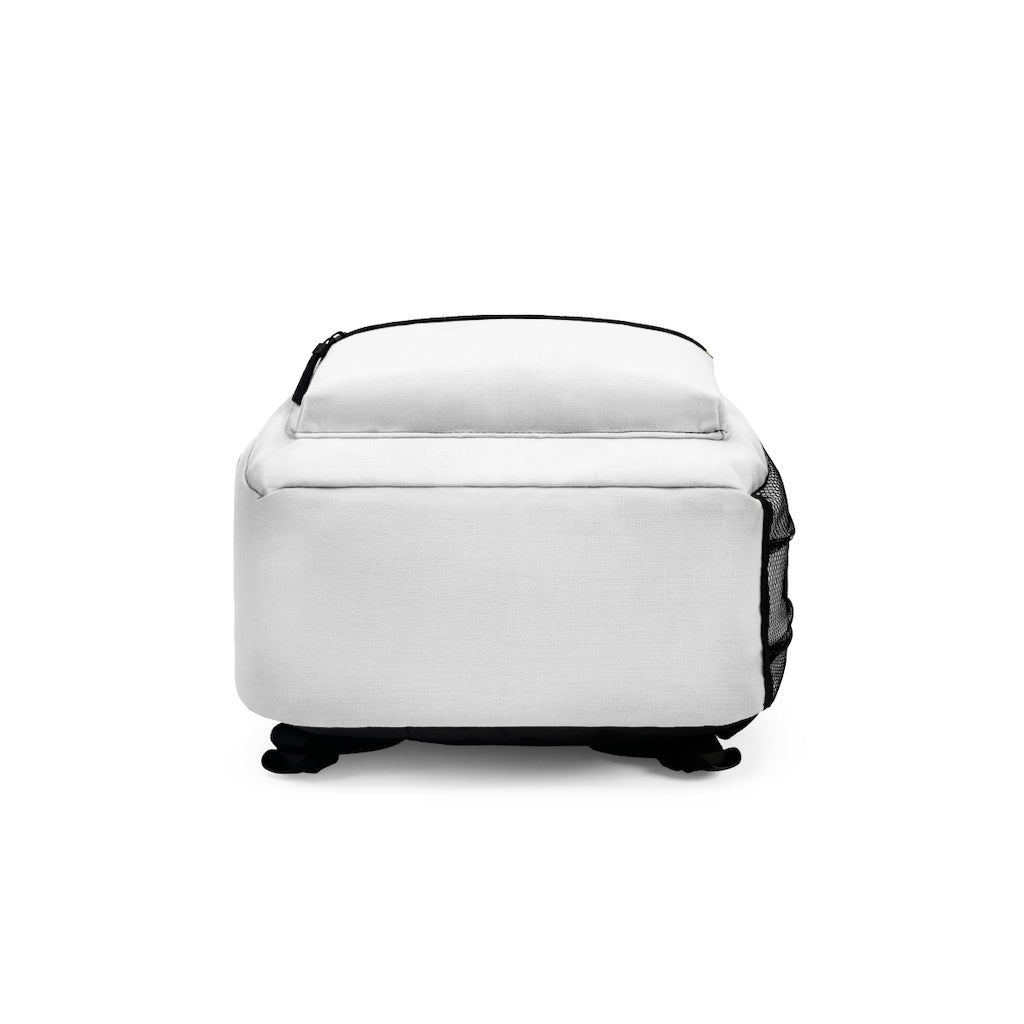 White Triple Beam Backpack