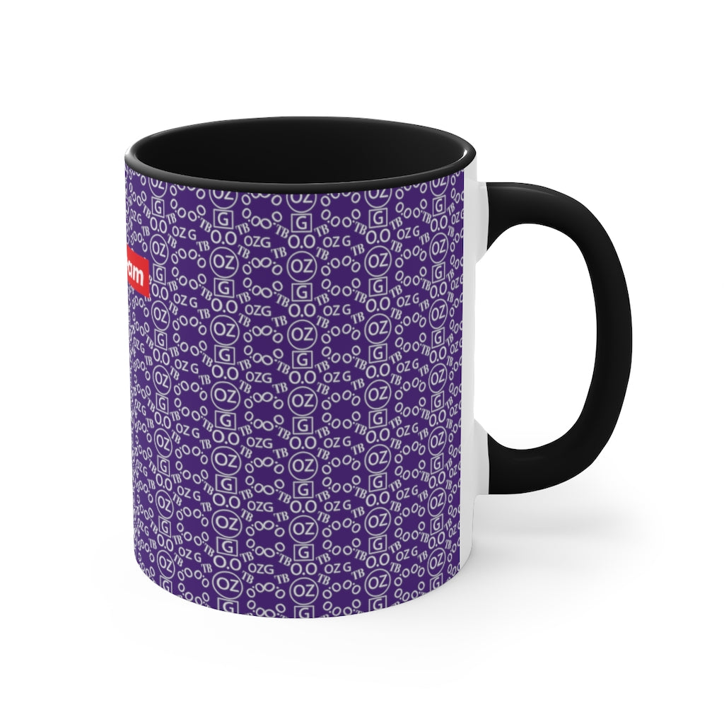 Purple Triple Beam Accent Mug