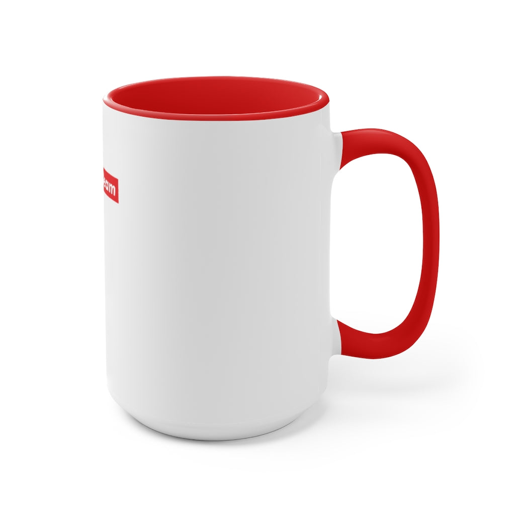 White Triple Beam Accent Mug