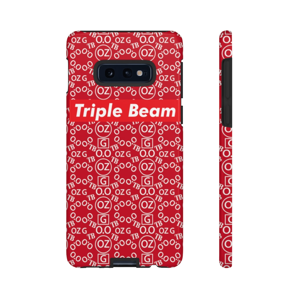 Dark Red Triple Beam Tough Cases