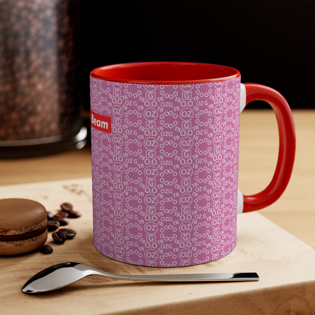 Light Pink Triple Beam Accent Mug