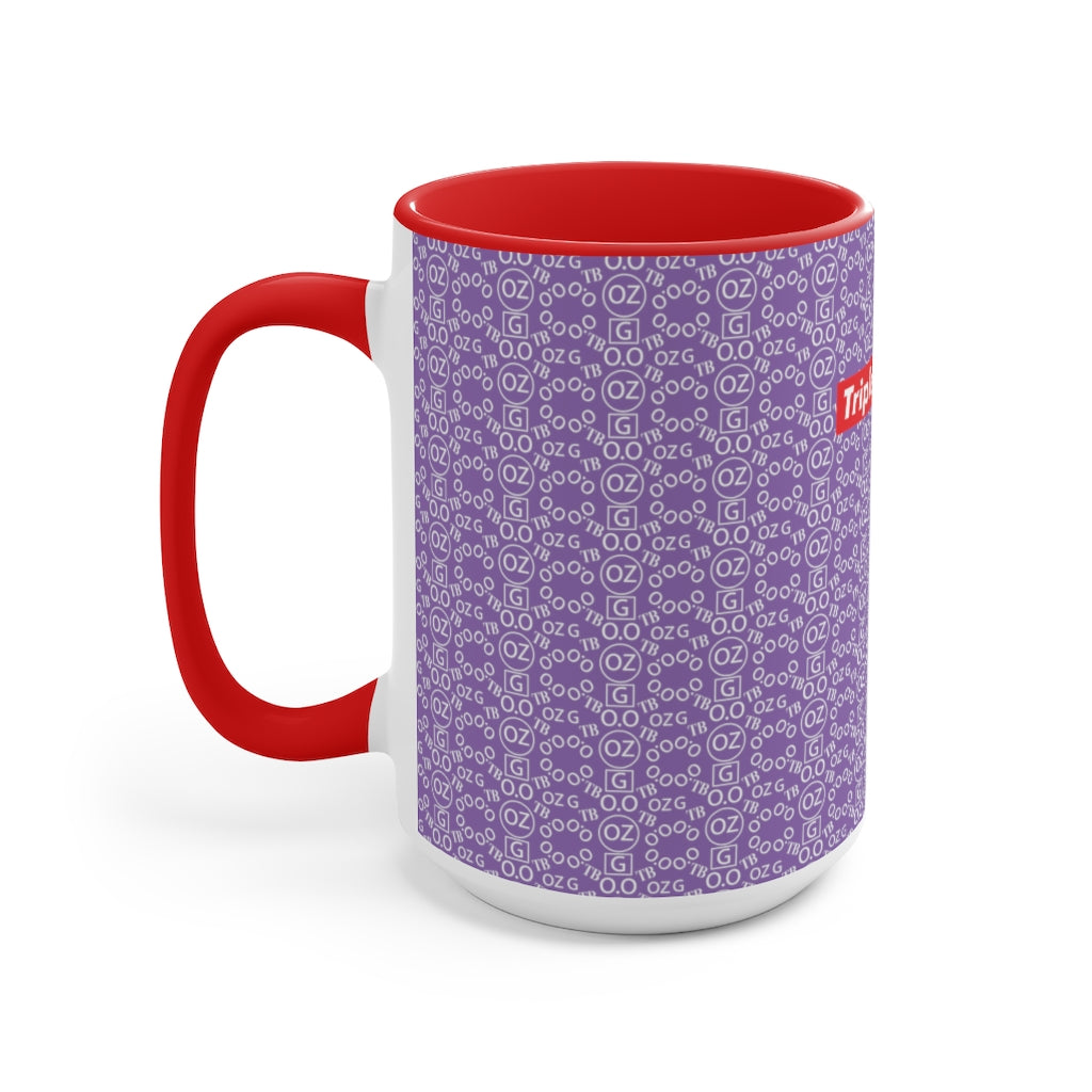 Light Purple Triple Beam Accent Mug