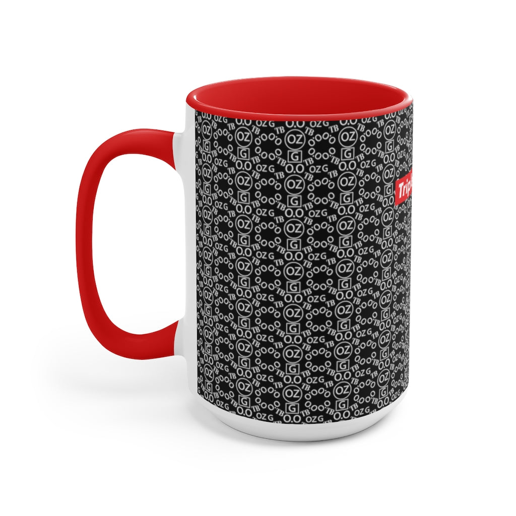 Black Triple Beam Accent Mug