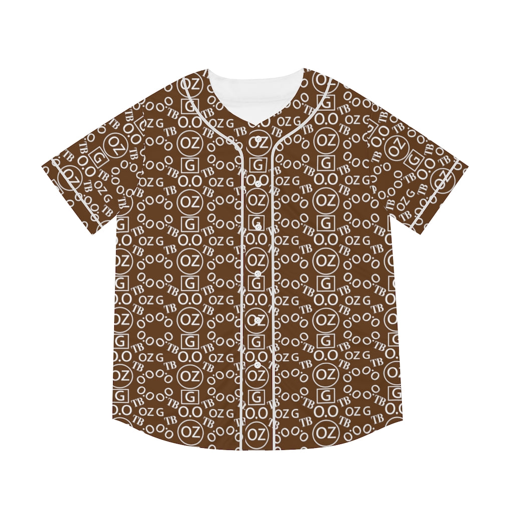 Brown Triple Beam Men's Baseball Jersey