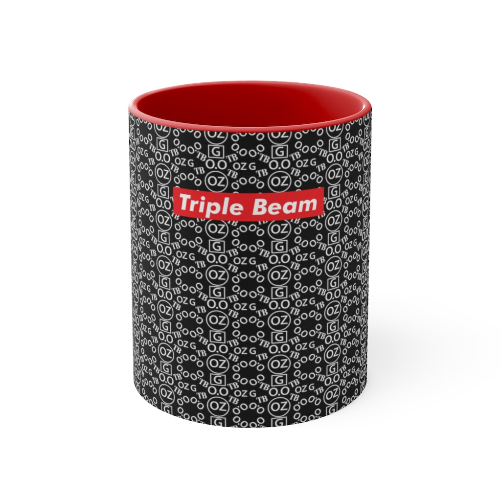 Black Triple Beam Accent Mug