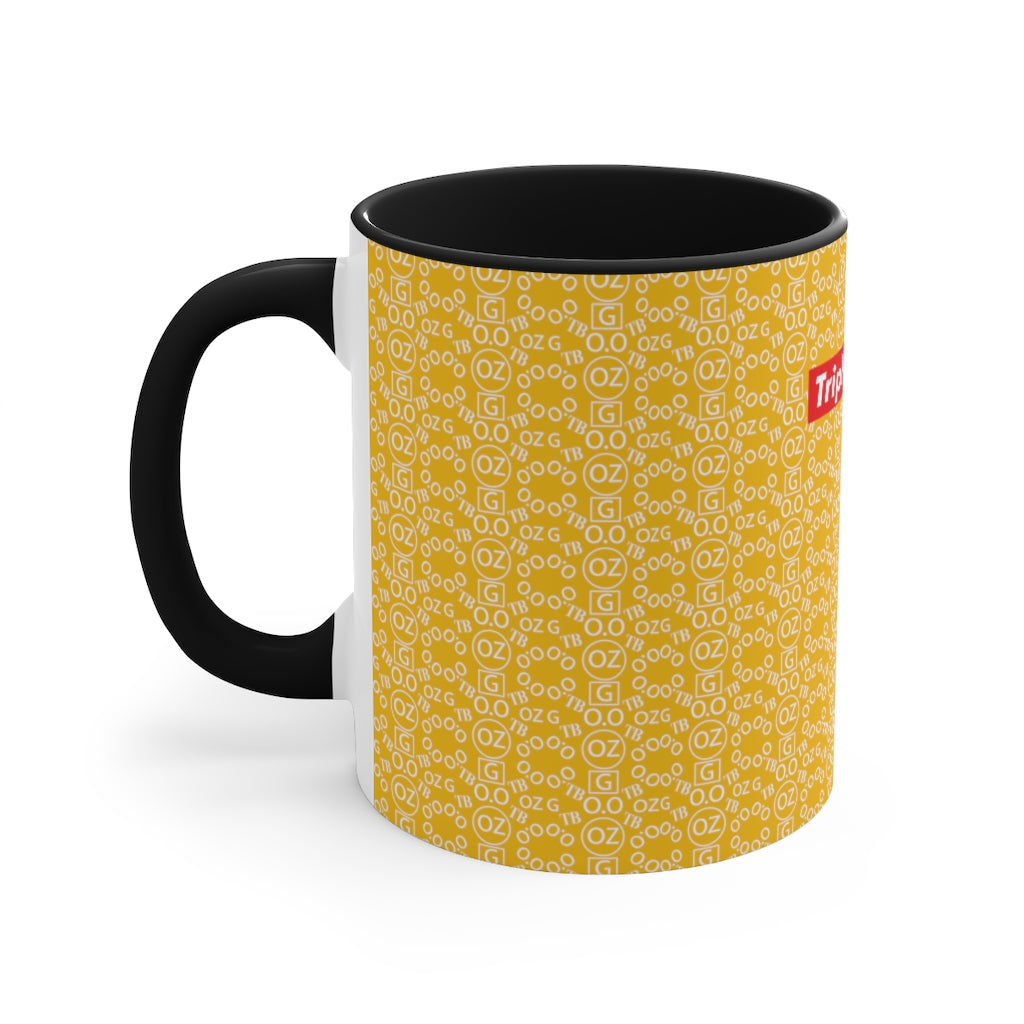 Yellow Triple Beam Accent Mug