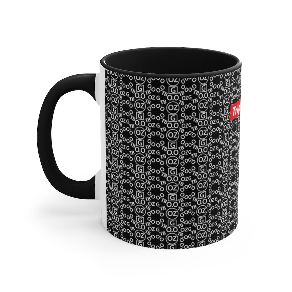 Black Triple Beam Accent Mug