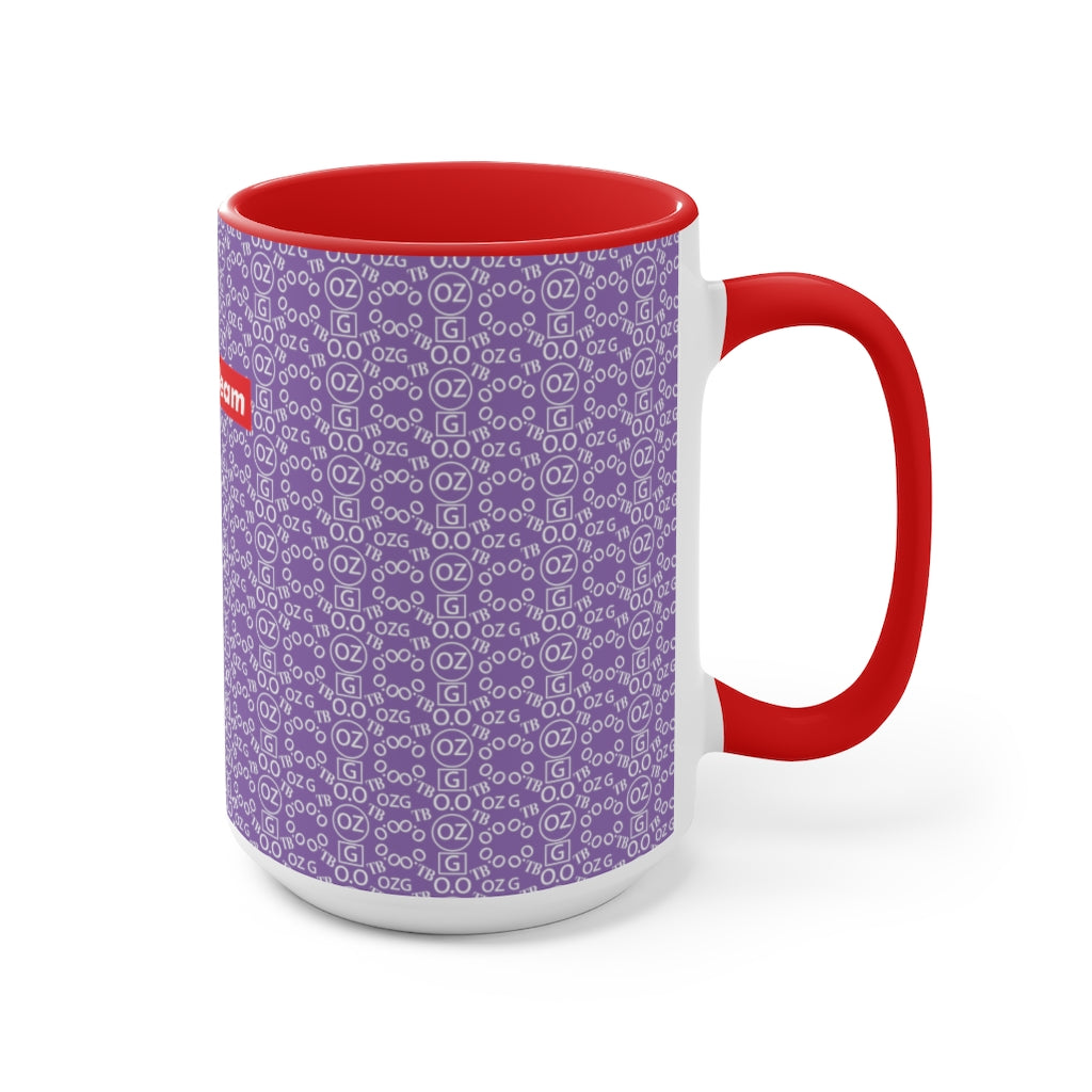 Light Purple Triple Beam Accent Mug