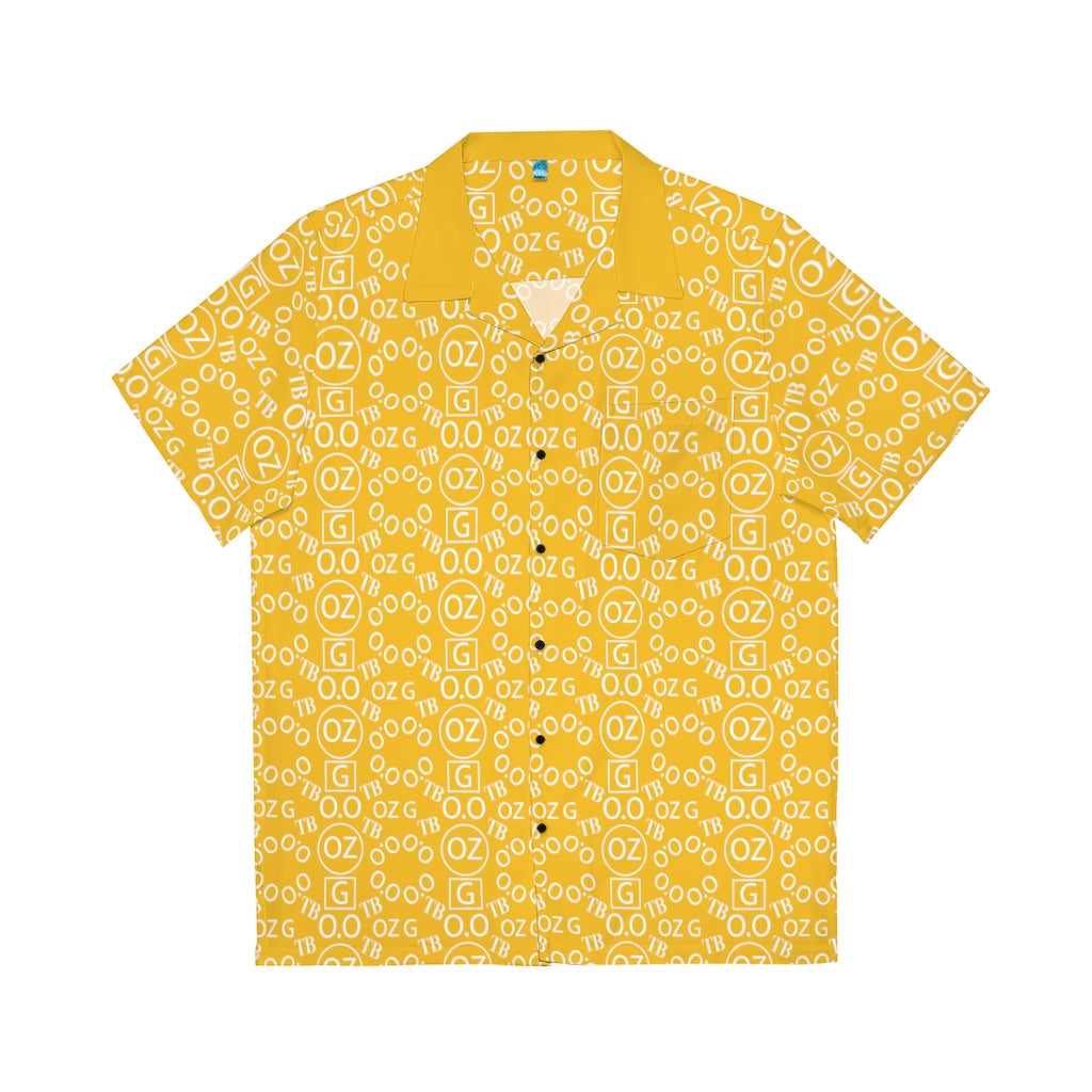 Yellow Triple Beam Men's Hawaiian Shirt